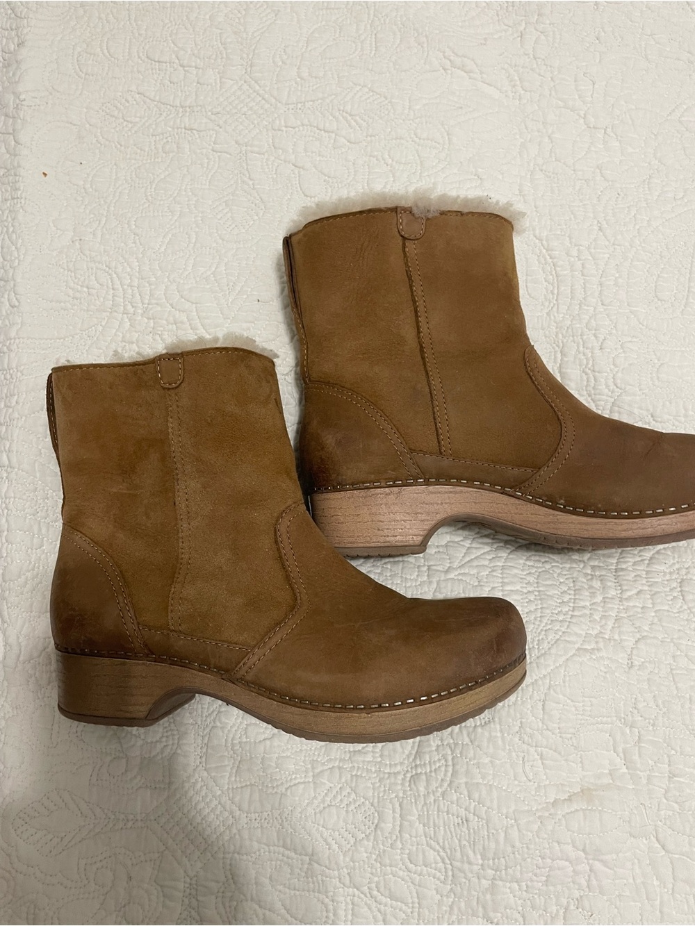 Dansko Brown Suede Ankle Booties Size 38